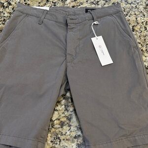 AG Adriano Goldschmied Slate Gray Flat Front Shorts